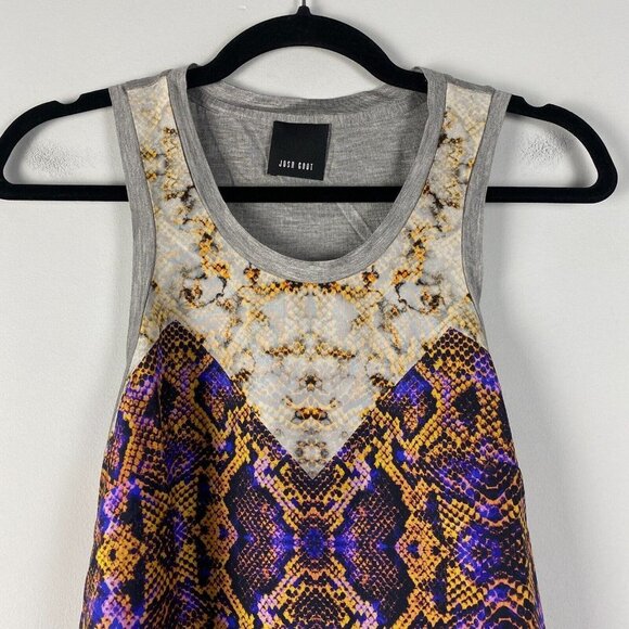 Josh Goot Silk Printed Tank Top Animal Print US 6 Multicolor Tunic - Picture 2 of 11